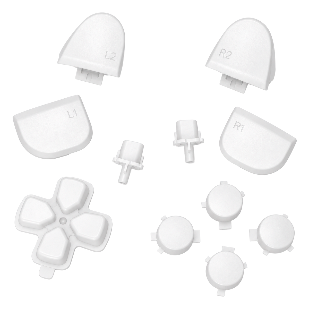 SET DE BOTONES BLANCOS PARA DUALSENSE 5 (11 PIEZAS)