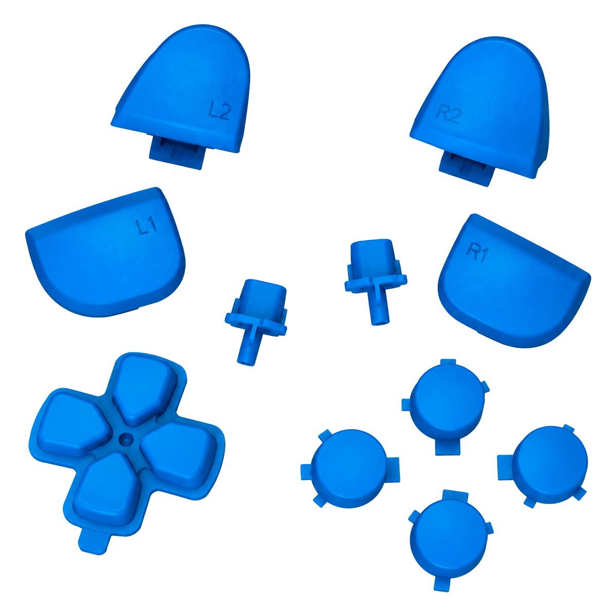 SET DE BOTONES AZUL MATE PARA DUALSENSE 5 (11 PIEZAS)
