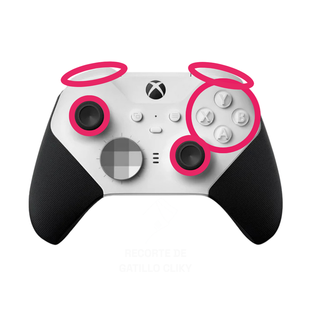 Reparación Elite Series 2 – Sticks TMR + Bumpers + cliky + Cliky gatillos