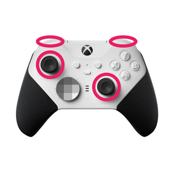 Reparación Elite Series 2 – Sticks TMR + Bumpers