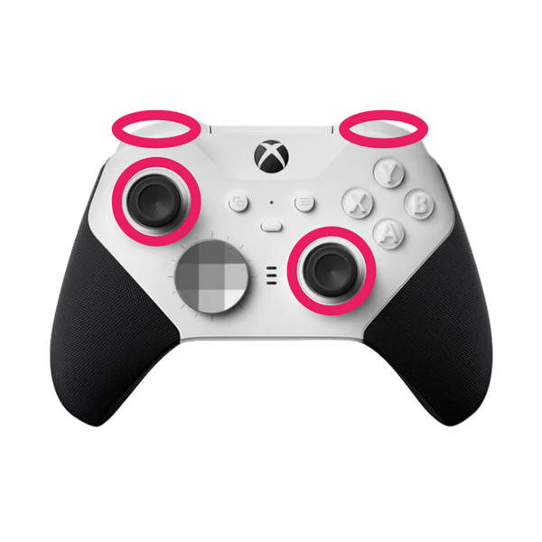 Reparación Elite Series 2 – Sticks TMR + Bumpers