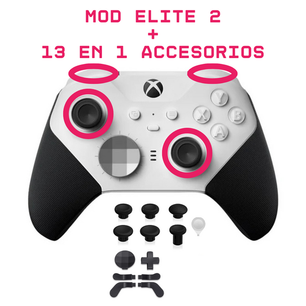 Reparación Elite Series 2 – Sticks TMR + Bumpers + Kit 13 en 1