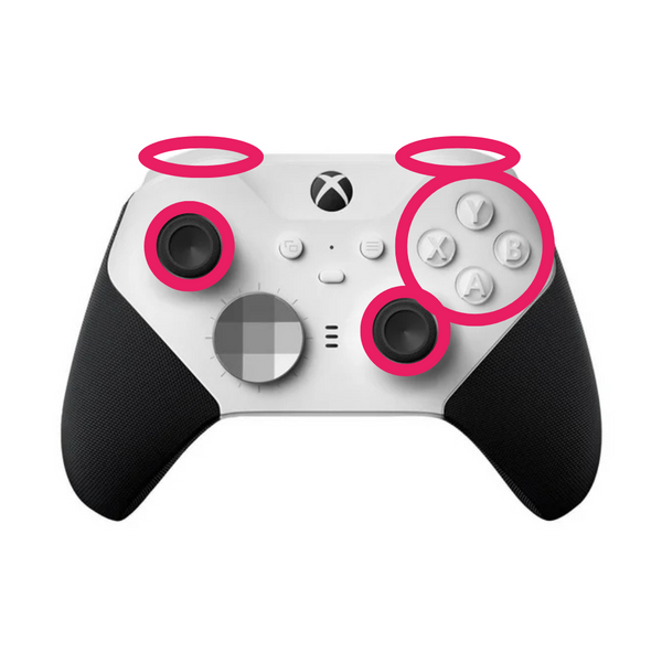 Reparación Elite Series 2 – Sticks TMR + Bumpers + cliky