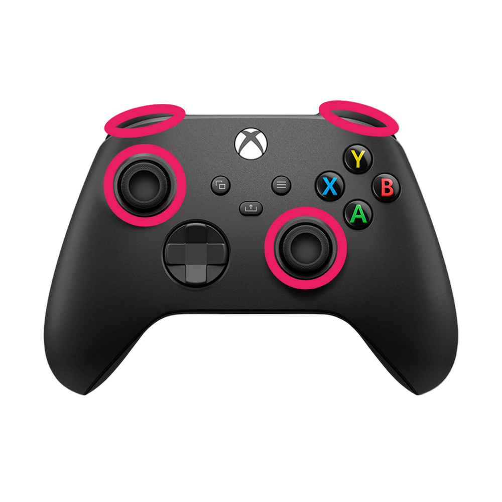 Reparación XBOX S/X – Sticks TMR + Bumpers