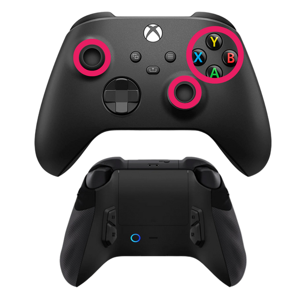 STICKS TMR, BOTONES CLIKY Y 4 BOTONES TRASEROS