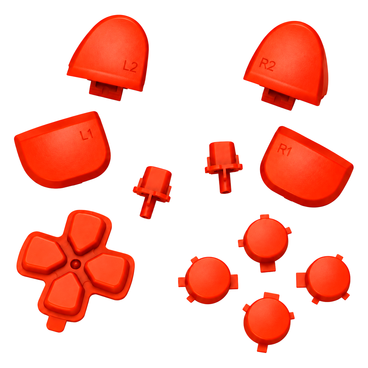 SET DE BOTONES NARANJAS MATE PARA DUALSENSE 5 (11 PIEZAS)